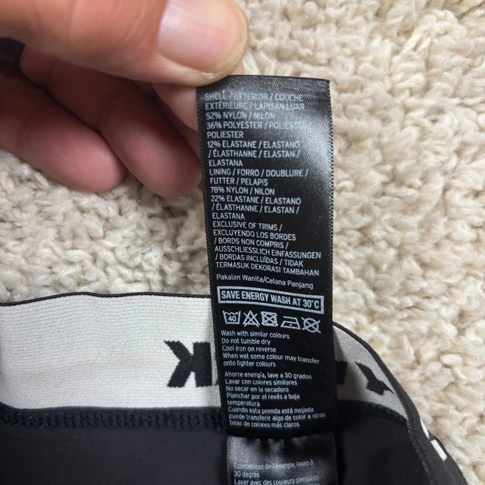 Ivy Park Leggings Womens Size M Black Logo Waistband Activewear 29L13JBLK